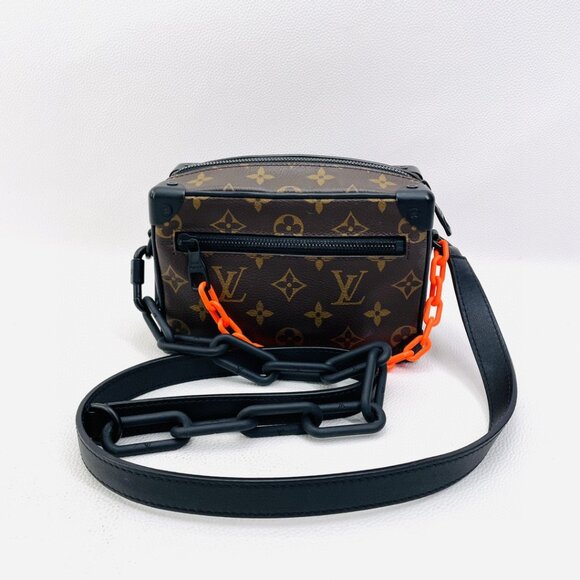 Vuitton Monogram Louis Vuitton Soft Trunk Orange Chain LV Soft